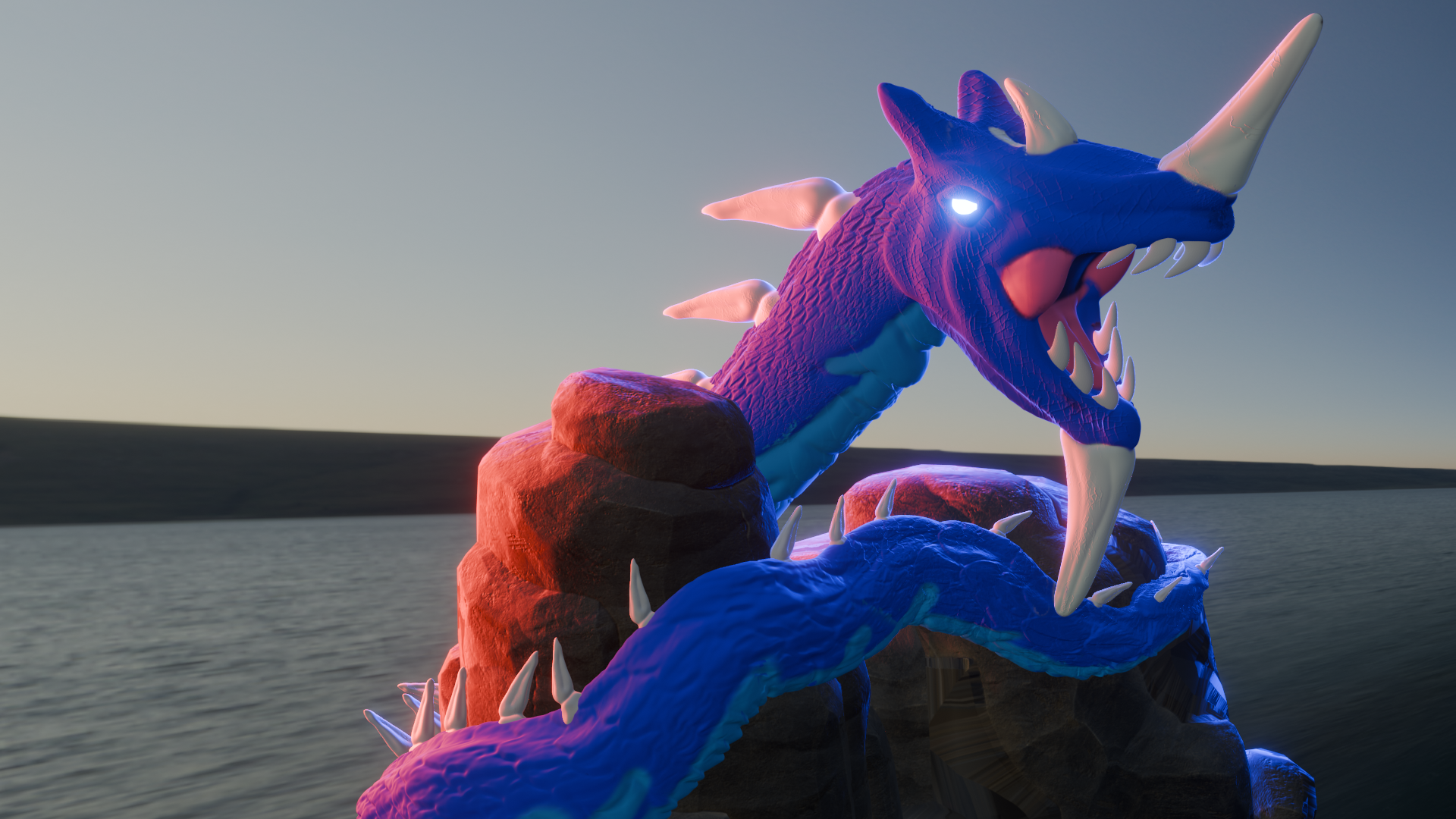 Sea Serpent Statue