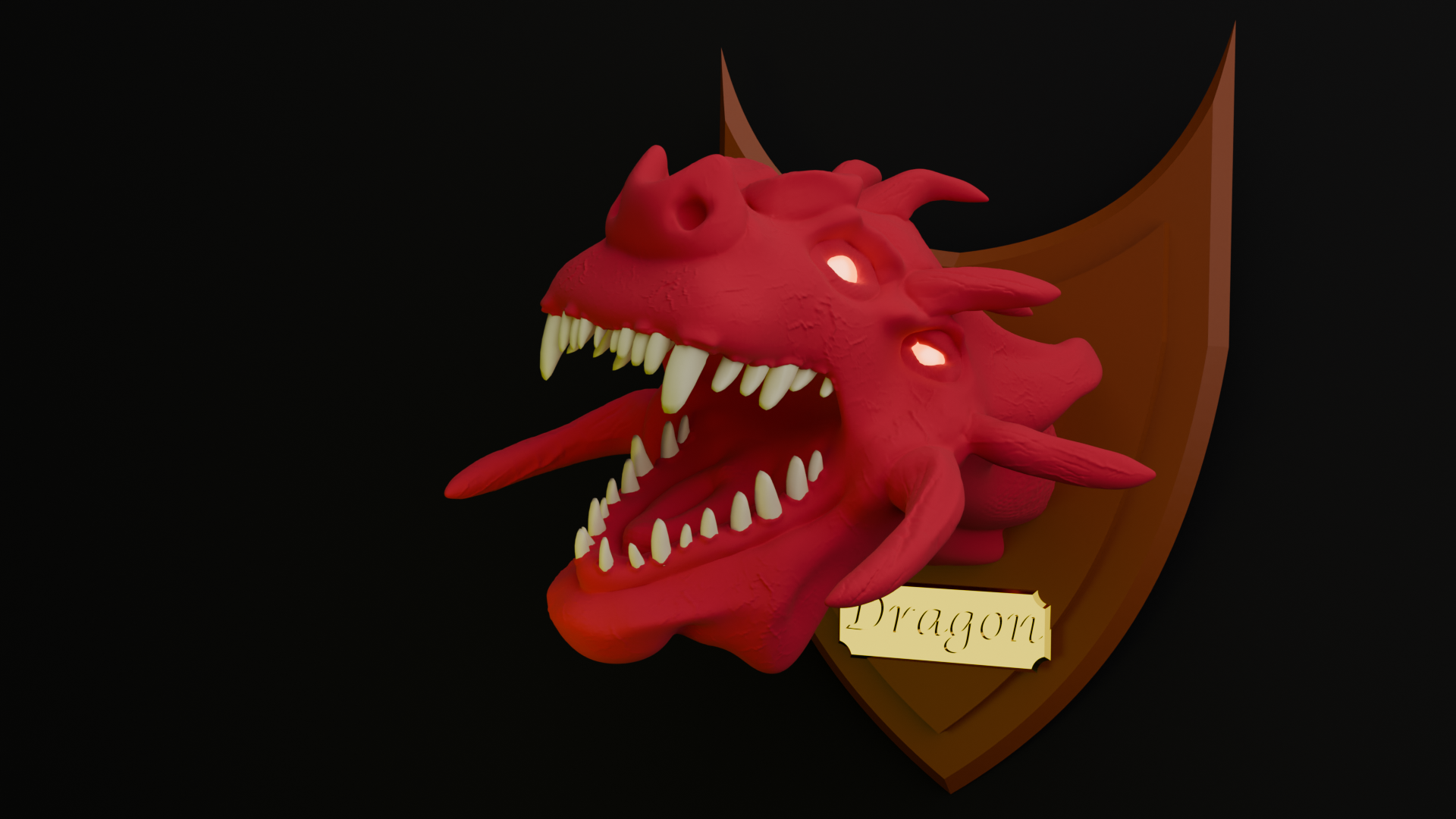 Dragon Head Hunting Trophy